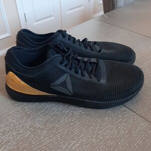 Reebok CrossFit Nano 8.0 Men's Black and Gold Athletic Sneakers Size 11.5